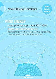 WIND ENERGY blades patent bulletin latest published applications 2017-2019 