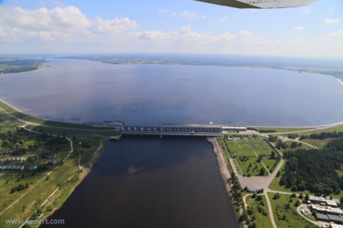 Riga's Hydroelectric Power Plant on Daugava River