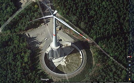Wind turbine with Water Battery in Gaildorf