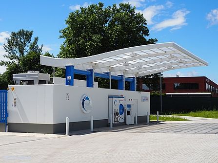 Hydrogen refueling stations. Belgium
