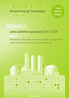 Biogas patent bulletin latest published applications 2017-2019 BIOENERGY