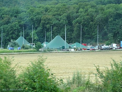 Biogas plants with cone gas-holder, Austria.