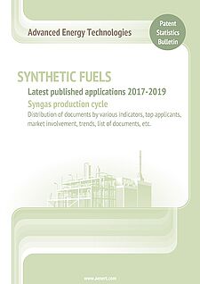 SYNTHETIC FUELS syngas production cycle patent bulletin latest published applications 2017-2019 