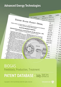 BIOGAS. Feedstock, Production, Treatment. Patent Database
