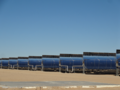 Parabolic trough - the most popular design of CSP stations, their share in the world is almost 80%, Nevada, USA, (B)