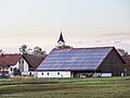 Photovoltaic panels are an essential part of the natural landscape in the countryside