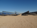 Parabolic trough - the most popular design of CSP stations, their share in the world is almost 80%, Nevada, USA, (A)